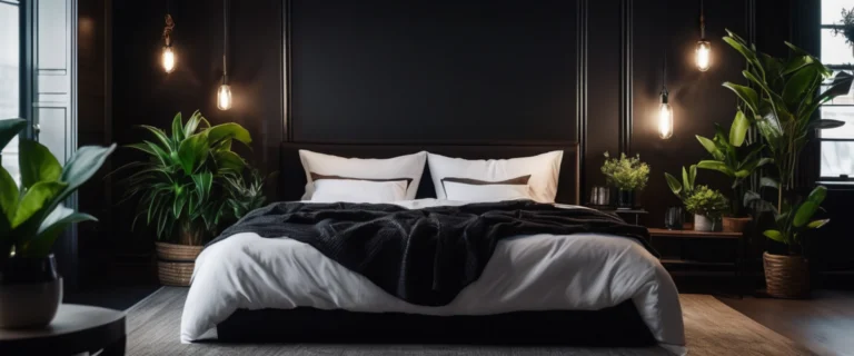 Peinture noire dans la chambre : idées, règles d’or et erreurs à éviter