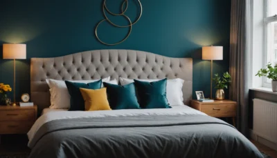 Tête de lit demi-cercle : style moderne pour une chambre élégante